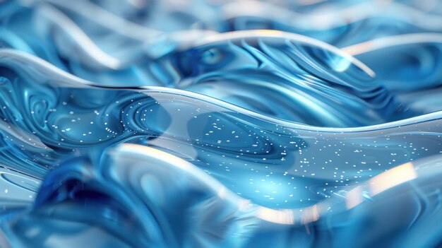 Ondas líquidas azules abstractas