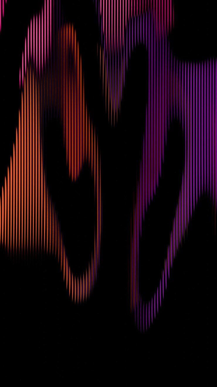 Foto ondas de luz abstractas vibrantes con tonos rosados y naranjas