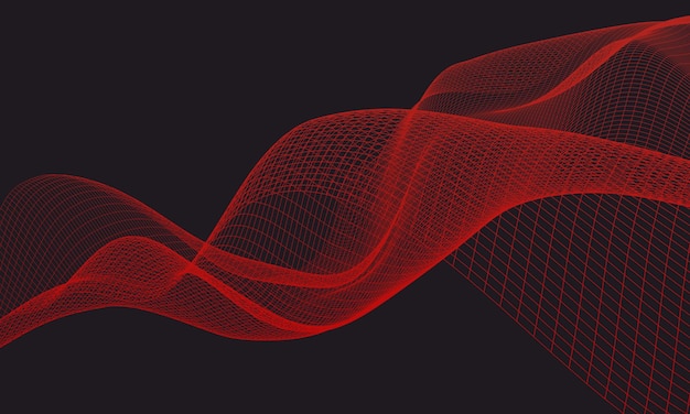 ondas de luz en fondo negro perfecto para el papel tapiz de escritorio