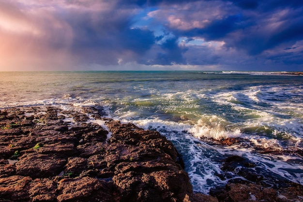 ondas na paisagem marinha