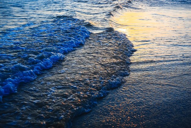 Ondas na praia nos trópicos