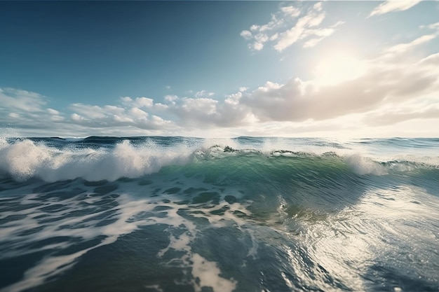 Ondas no mar IA generativa