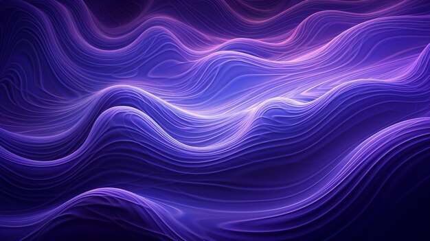 ondas púrpuras abstractas en un fondo oscuro