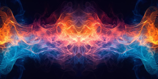 Las ondas sonoras vibrantes iluminan un fondo tecnológico abstracto que pulsa con energía