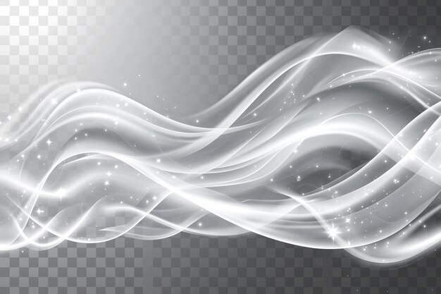 Foto ondas suaves transparentes grises fluyen fondo de onda abstractaflujo de onda transparente