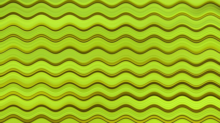 Foto ondas verdes em um fundo verde.