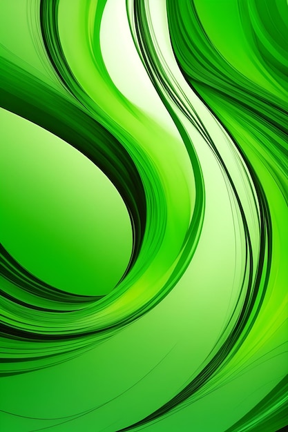 Foto ondas verdes de fondo abstracto