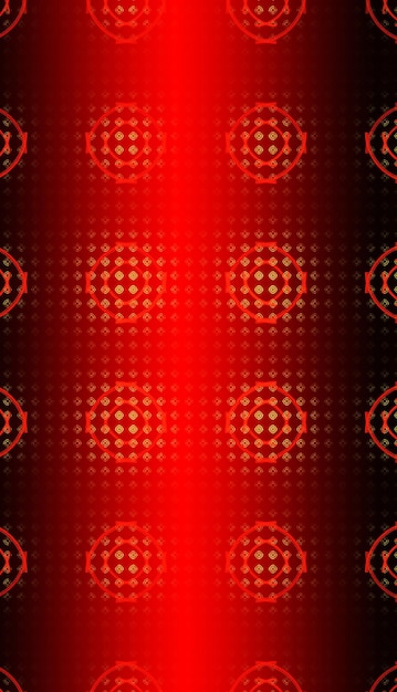 Ondas vermelhas abstratas e círculos aleatórios, plano de fundo