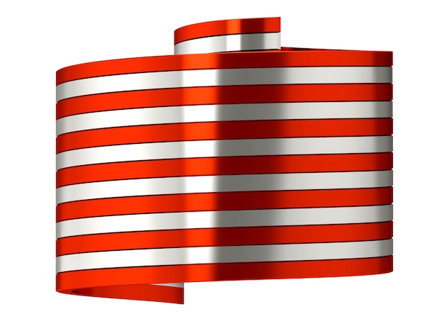 Ondeando estados unidos de américa bandera cilíndrica o redonda o espiral 4 de julio día de la independencia en 3d