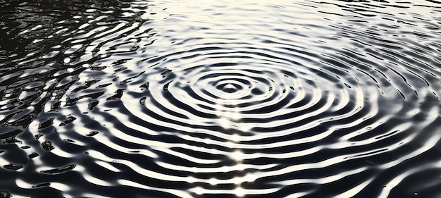 Las ondulaciones en la superficie del agua Fondo abstracto para el diseño Ilustraciones generativas de IA