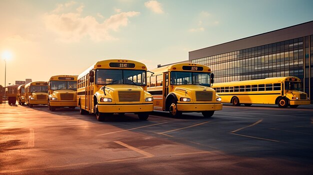 ônibus amarelo na cidade