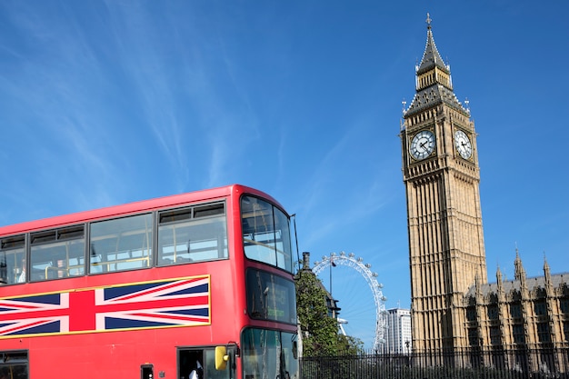 Foto Ônibus de londres com big ben