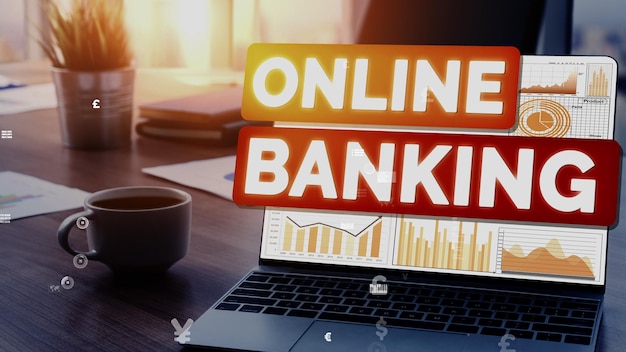 Online-Banking für digitale Geldtechnologie konzeptionell