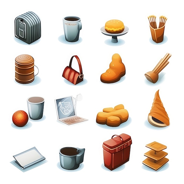 Online-Shop 3D-Rendering realistisches Icon-Set Konzept der Online-Shopping-Symbole