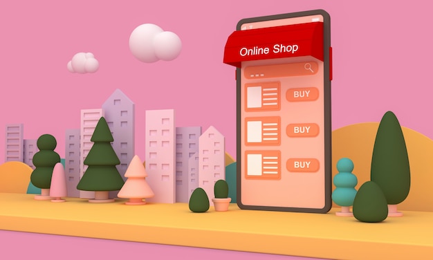 Online-Shopping Mobile Anwendung