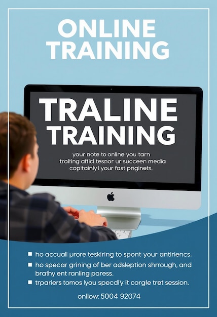 Online-Trainingssitzung Social-Media-Post-Vorlage