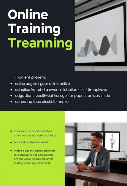 Online-Trainingssitzung Social-Media-Post-Vorlage