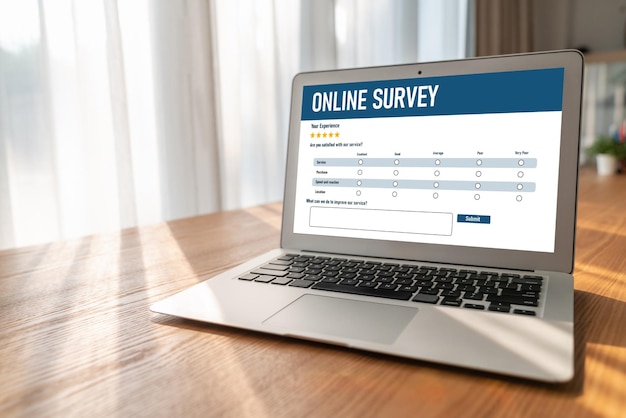 Online-Umfrageformular zur modischen digitalen Informationssammlung im Internetnetzwerk