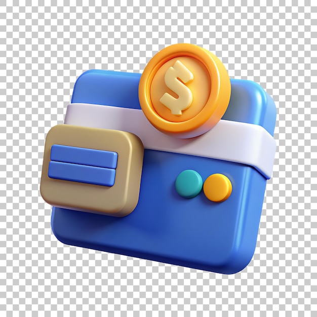 Online-Zahlung PNG-Symbol 3D mit durchsichtigem Hintergrund