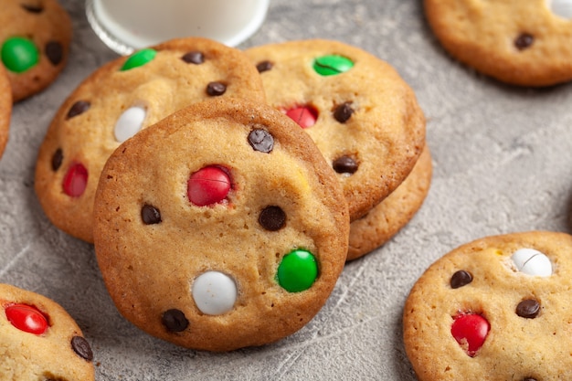 Ookies con chispas de chocolate y chispas de caramelo