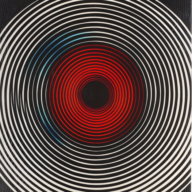 Op Art grabando patrones dinámicos y ilusiones ópticas