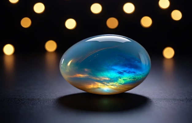 Foto opal poliert australischer edelstein opal glanz opal edelstein abstrakter hintergrund