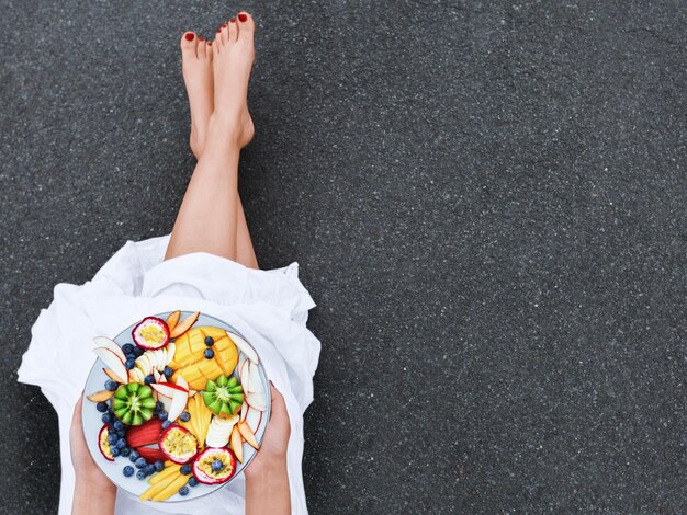 Foto opções ricas em nutrientes que alimentam a vitalidade, promovem o bem-estar e o controle de peso sustentável