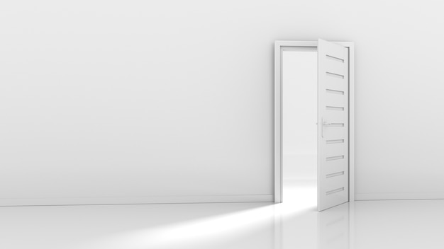 Open Door und Light Flow 3D-Rendering