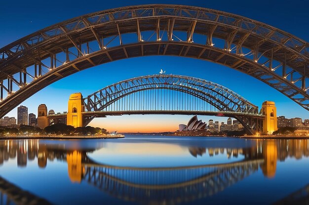 Opera House y puente del puerto Lugar de rodaje Australia Sydney
