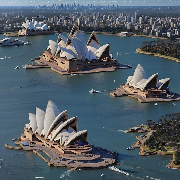 la ópera de sydney se encuentra en el puerto de sydney