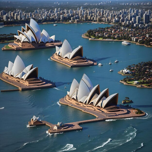 la ópera de sydney se encuentra en el puerto de sydney