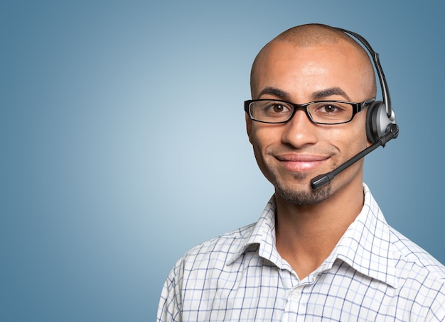 Operador de suporte por telefone