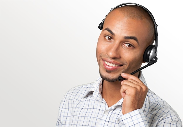 Operador de suporte por telefone