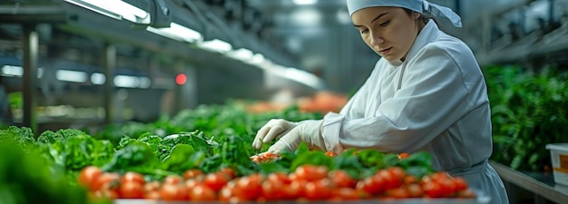 Operar una máquina de envasado de alimentos como trabajador de la industria