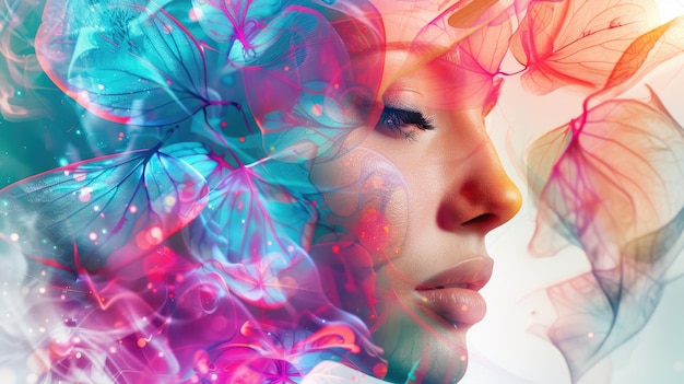 optimismo infundido con elementos sutiles de fantasía generada por la IA
