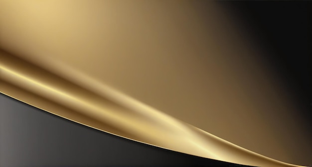 Opulencia dorada 4K Ilustración de fondo con gradiente dorado y negro