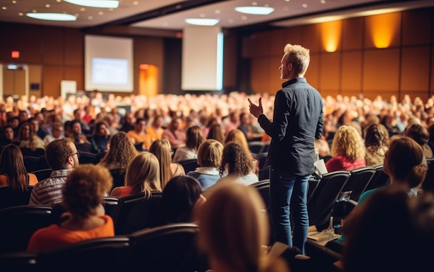 Orador em conferências e apresentações empresariais