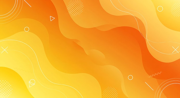 Orange Abstract Wellenhafter Hintergrund