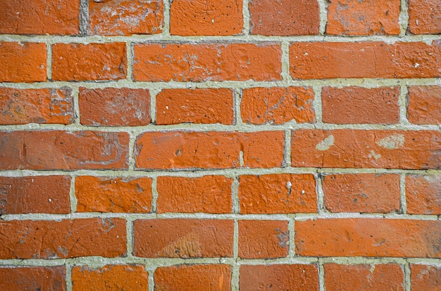 orange Backsteinmauer