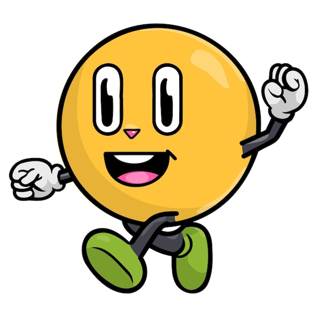 Orange Bubble Man png-Aufkleber mit durchsichtigem Hintergrund