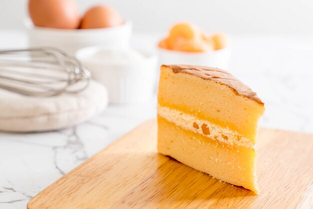 orange Chiffon-Kuchen