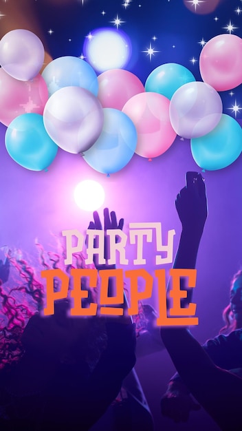 Orange e Pink Gradient Girls Invite para uma festa Instagram Story 1