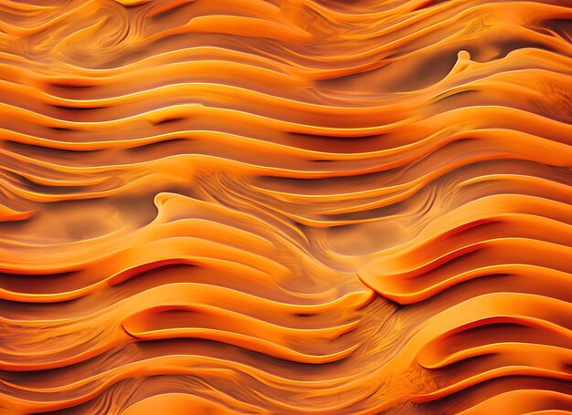 Foto orange farbige texturwellenmuster abstract