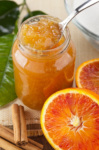 Orange hausgemachte Marmelade