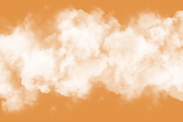 Orange Himmel mit schönem Wolkenhintergrund