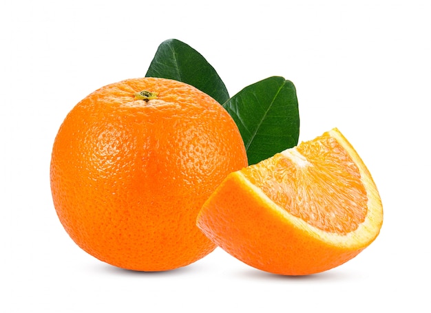 Orange isoliert.