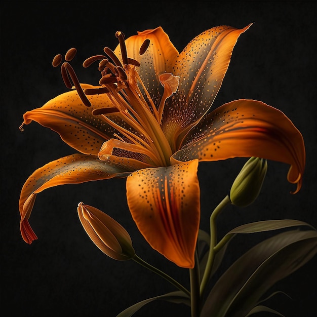 orange Lilienblume