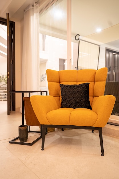 Orange moderne Luxusmöbel Premiumfoto