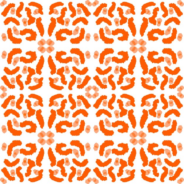 Orange Muster auf weißem Hintergrund