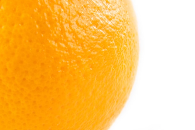 Orange Orange isoliert auf weißem Hintergrund Nahaufnahme Vitamin C